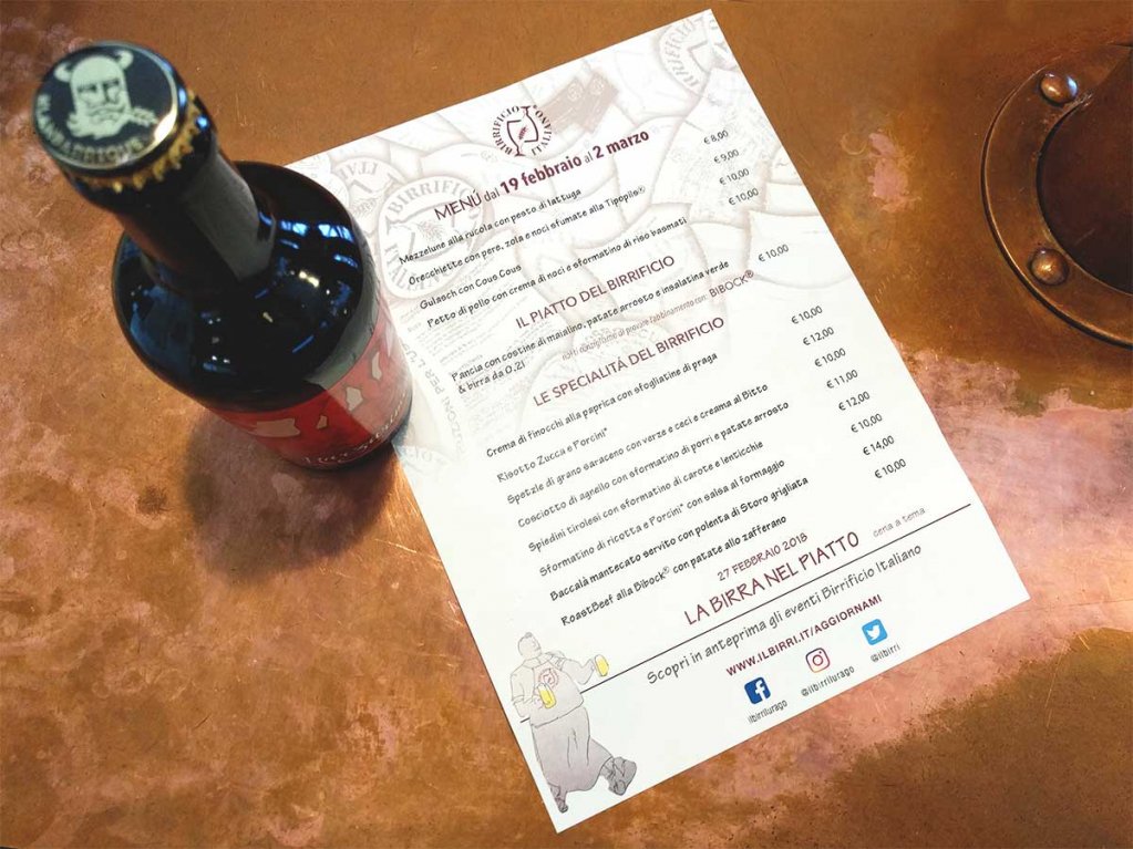 ilbirri's tweet photo. Il nuovo menù, con i piatti che ci accompagneranno a pranzo per le prossime due settimane fino al 5 marzo e l'oste del Birri.

Vi aspettiamo 🍻 https://t.co/oy2BL9fR6b
