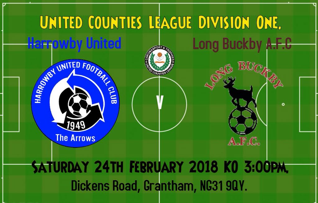 Next up for the Arrows!
<a href="/lincsfc/">LincsFC</a> 
<a href="/UCLFanZone/">UCL Fan Zone</a> 
<a href="/utdcos/">UCL</a> 
<a href="/BuckbyAFC/">Long Buckby AFC</a>