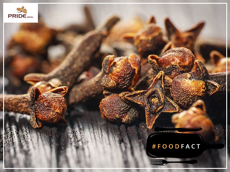 #FoodFacts: Clove is known to have antioxidant, antiseptic, local anesthetic and anti-inflammatory properties. Daily consumption of cloves increases insulin activity and keeps blood sugar level under control. #PrideHotels #Cloves #IndianSpices