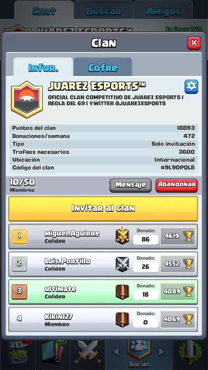 JUÁREZ ESPORTS COMIENZA DESDE 0, SI ESTAS INTERESADO EN UNIRTE A ESTA GRAN FAMILIA PUEDES PEDIR MAS INFO AL MD
BUSCAMOS
-JUGADORES
-ANALISTA
-CASTER
-CUERPO TECNICO MULTITAREA
NUEVA ETAPA UNETE HOY!!
