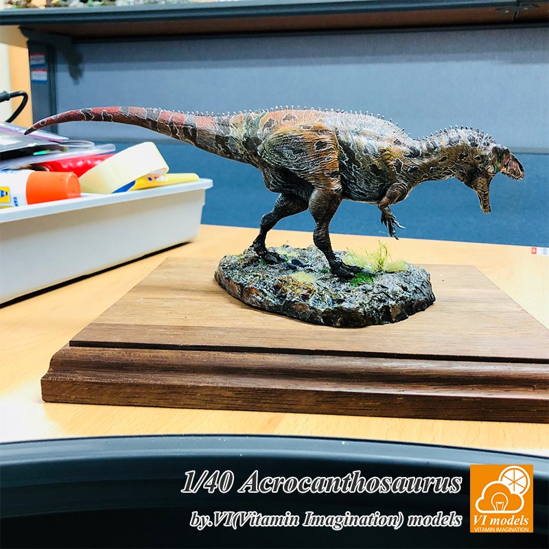 vitaimagination's tweet photo. <#Acrocanthosaurus 1:40 by. #VImodels>
#Preorder is avalible!
This preorder will only be available until March 9.
*Price
- Standard Kit: $113
- Limited Finishing Kit (only 1): $359
*Shipping free for preorder
*This is a discounted price for preorder.
https://t.co/tETRNQUm61 https://t.co/cX4wriPqA8