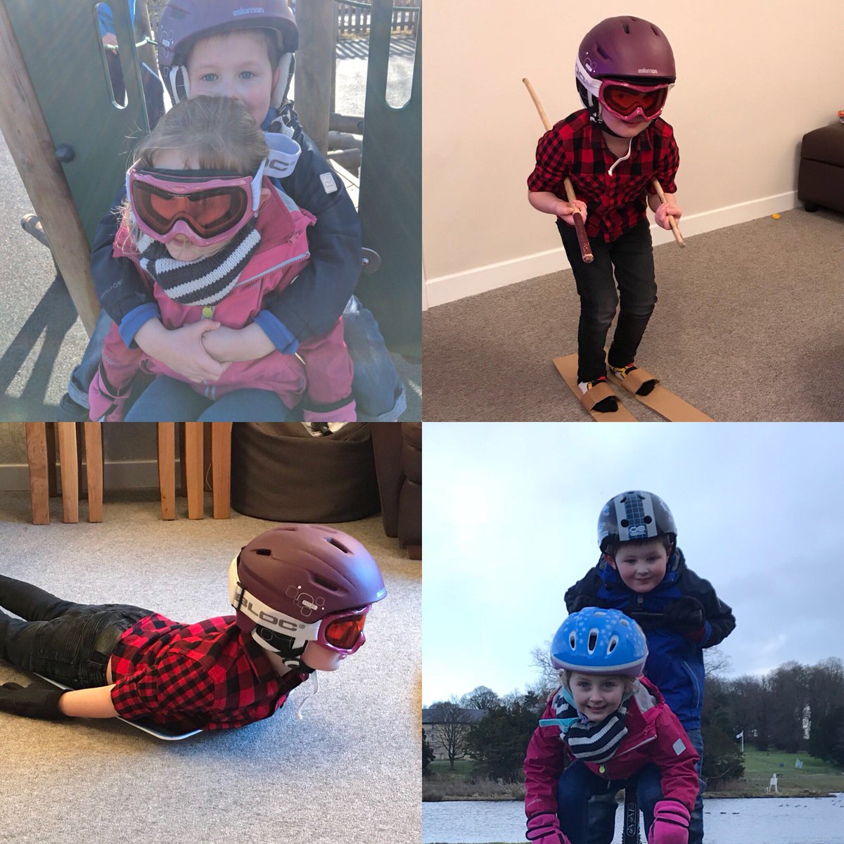 bow_anna's tweet photo. @BBCSport Annie and Freddie have been asking every morning if they have made it to the TV - we would love it if you could make it happen. They have told their Reception class about the Winter Olympic antics they have been up to during the school holiday #MakeTheTwinWishComeTrue https://t.co/QZF3yyHllP