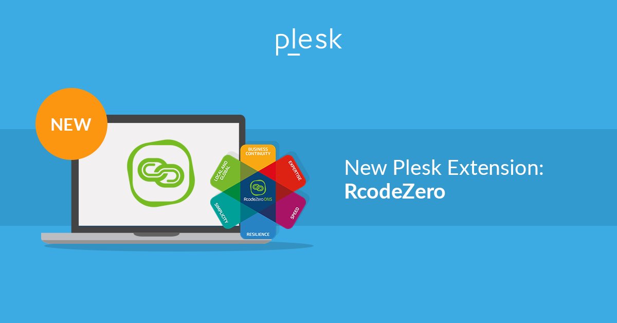 Plesk's tweet photo. The world is a little bit better with centralized #DNS. Our newest extension, #RcodeZero #Anycast DNS extension helps you add your domains to RcodeZero DNS.  https://t.co/k88xsLIZEx https://t.co/VhmZd6FBDM