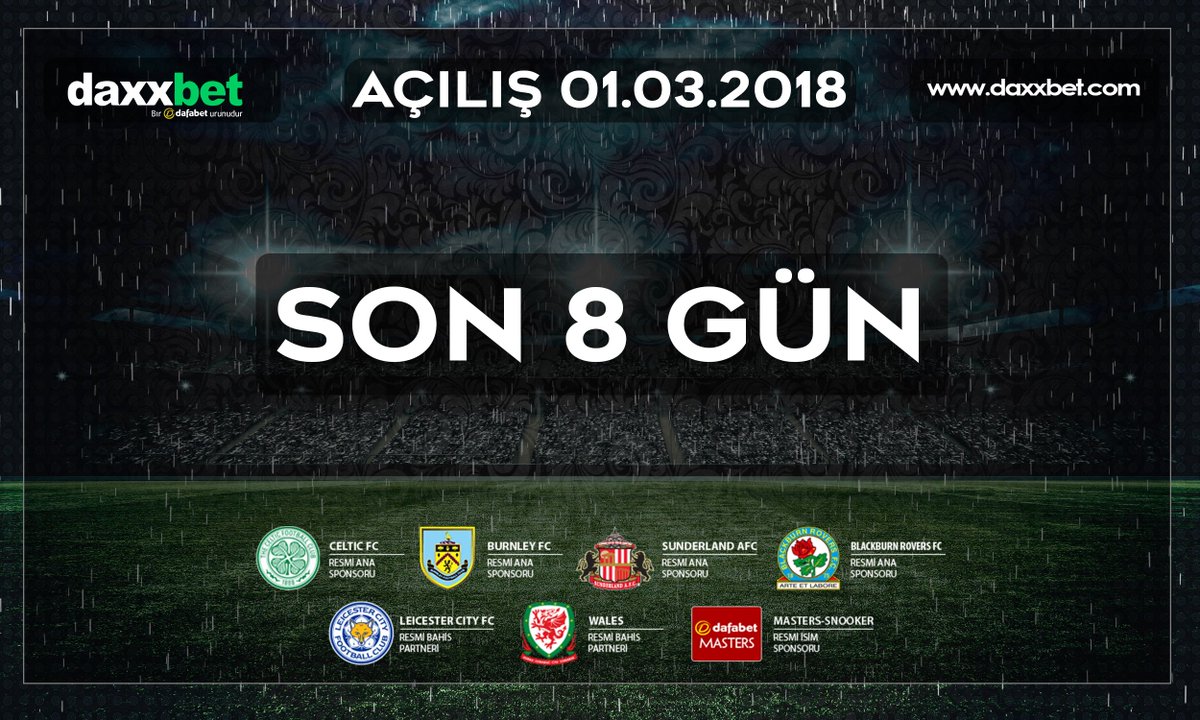 Daxxbet3's tweet photo. Dünya Bahis Sektörünün Lider DafaBet https://t.co/wjeRuuszji Markası ile Çok Yakında Türkiye Pazarında Son 8 Gün
#daxxbet #dafabet #casino #bashis #bet #beting #türkiye https://t.co/fp13PoGYDm