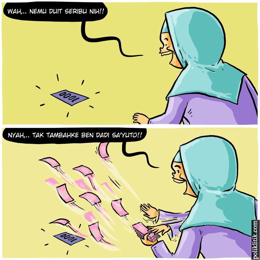 Aksi Sawer Duit Bu Dendy Makin Heboh Karena Meme Cuitan Ini