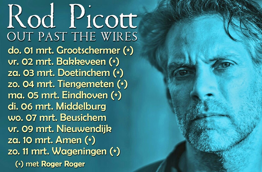 LuckyDiceMusic's tweet photo. Rod Picott presenteert nieuw album én boek vanaf 01 maart in 
Grootschermer Bakkeveen Doetinchem Tiengemeten Eindhoven Middelburg Beusichem Nieuwendijk Amen Wageningen 

Meer info: https://t.co/GcheIK2KS1 https://t.co/H2N9b6HFU6