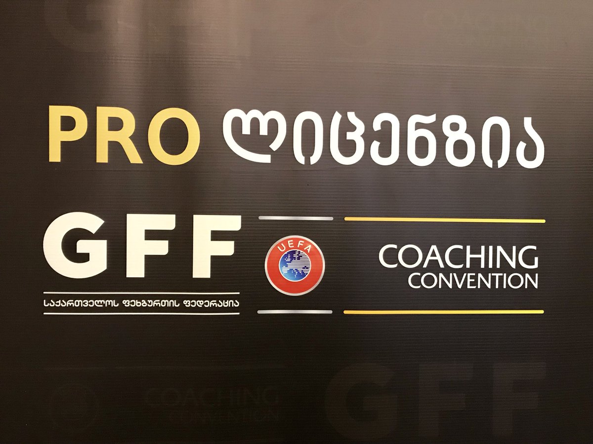 Frank_K_Ludolph's tweet photo. #UEFA #ProLicenceCourse, 2nd Georgian edition - the ball ⚽️ is rolling
#CoachEducation
#Coaching
#FootballDevelopment
#GFF
featuring #GFF President @LevanKobiashvili
@ZazaZamtaradze @VasilMaisuradze https://t.co/W1cexvBlYy