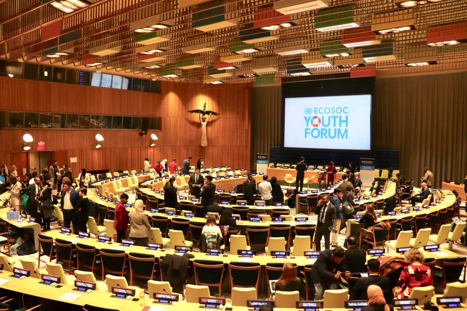 Our representative @ #ECOSOCYouthForum 2018.
#YMCA #globalcitizen