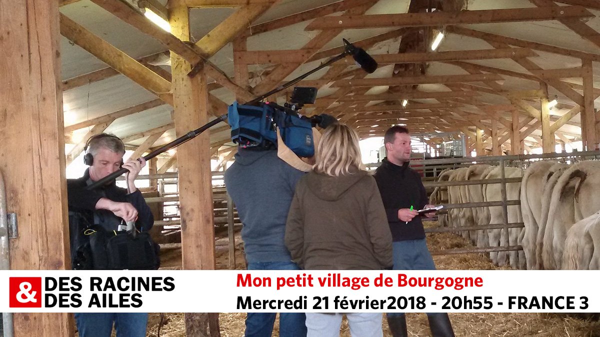 A VOS POSTES ! 📺 Demain soir, regardez Des Racines et Des Ailes : Mon village en #Bourgogne dont une partie a été tournée en octobre 2017 en Brionnais-Charolais : Saint Racho, Varennes-sous-Dun, Saint-Christophe en #Brionnais, et La #Clayette seront à l'honneur !