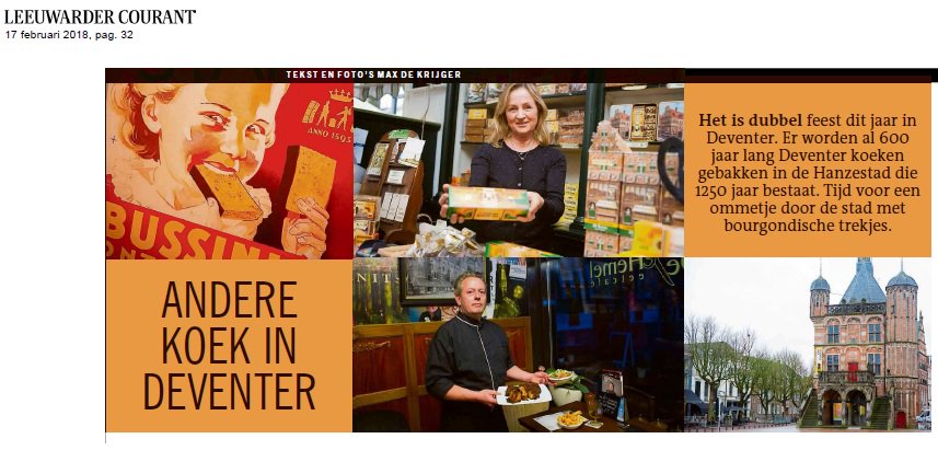 Met diverse ondernemers en stadsgids Sophie van Nimwegen hebben wij weer een mooie persreis kunnen organiseren in Deventer. Het resultaat is een fantastisch artikel in de Leeuwarder Courant, Friesch Dagblad en Dagblad van het Noorden! Lees het artikel: ow.ly/d/7kzI