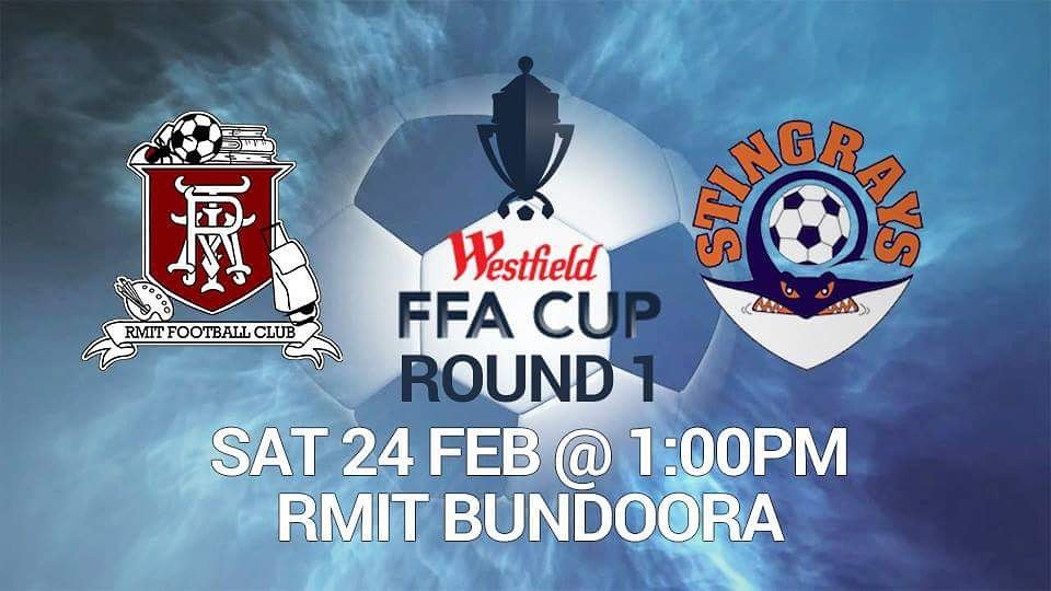 RMITFC's tweet photo. Fixture confirmed. We face @AspendaleSC in Round 1 of FFA Cup. Let's go Redbacks! #rmitfc #coyr @RMITSport @FFV365 #GetActice https://t.co/tXALStCRvr