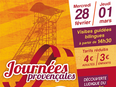 MuseedelaMine's tweet photo. Journées Provencales : 28 Fév et 1er Mars

Visites guidées bilingues à partir de 14h30, découverte ludique du "parlé" provençal, jeux et énigmes autour du "parlé" provençal.
Entrée : adultes 4€ - enfants 3€
Infos et réservations : 04 42 69 77 00 - contact@museeminegreasque.fr https://t.co/yJqxoN9CPj