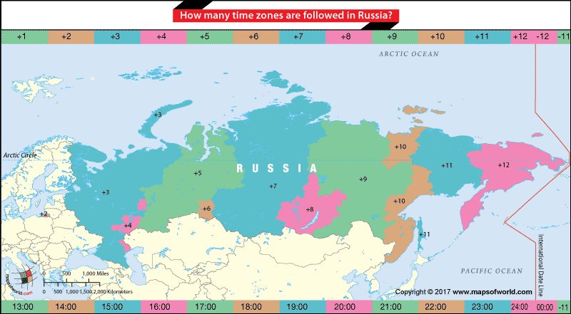 Spica ロシアのタイムゾーンは11個 ユーラシア大陸のこの横長の形状が文明発展のアドバンテージとなった