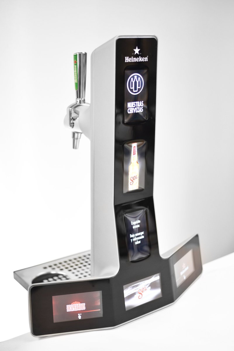 discohdesign's tweet photo. El iBeer permite a @heineken mostrar diferentes contenidos para crear un vínculo directo y personalizado con sus clientes de forma atractiva y dinámica. https://t.co/yptIm8f4nL