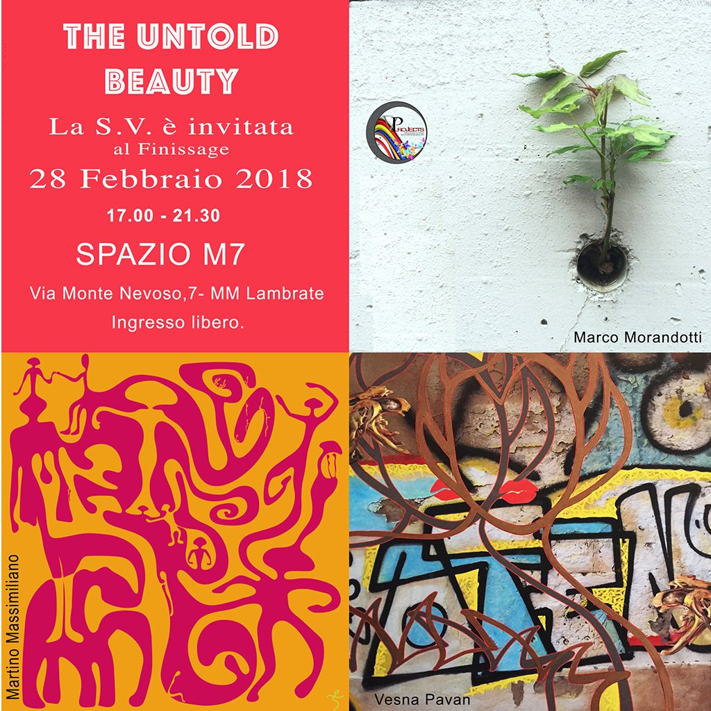 adriana_fenzi's tweet photo. A Milano, presso lo #SpazioM7, è in programma #THEUNTOLDBEAUTY, una mostra di #VesnaPavan, #MartinoMassimiliano e #MarcoMorandotti dedicata al tema della Street Art.

https://t.co/EeGLQzyQmy https://t.co/5H9FW25P4f