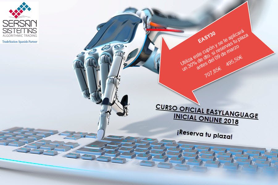 sersansistemas's tweet photo. Inscríbete ya y obtén el 30% Dto con el código #EASY30
Quedan pocas plazas! Reserva la tuya!
#CursoEasyLanguageInicial
Inicio: el próximo 19 de Marzo OnLine
Aprende a diseñar tus propios #Indicadores y sistemas
#Programación #Sistemas #Estrategias
https://t.co/vJ9mOgoNOK https://t.co/TlSo2dMSz4