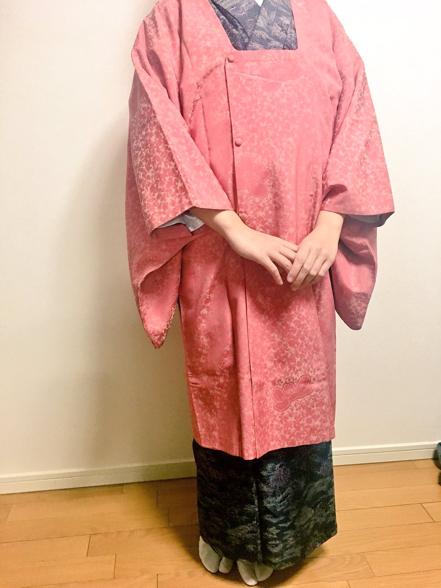 西子 今日のお稽古着 柄があんまり見えないけど この縮緬の名古屋帯が超絶可愛いのです 着物 アンティーク着物 Kimono 道中着 着物コーディネート 着物コーデ