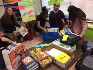 Stanton's 8th grade AVID students are busy prepping for the Read Across America event on 3/2 at Richardson Park!  Our students are excited to share the joy of reading with our future Falcons! <a href="/StantonFalcons/">Stanton Falcons</a> <a href="/RPES_Principal/">Richardson Park</a>
