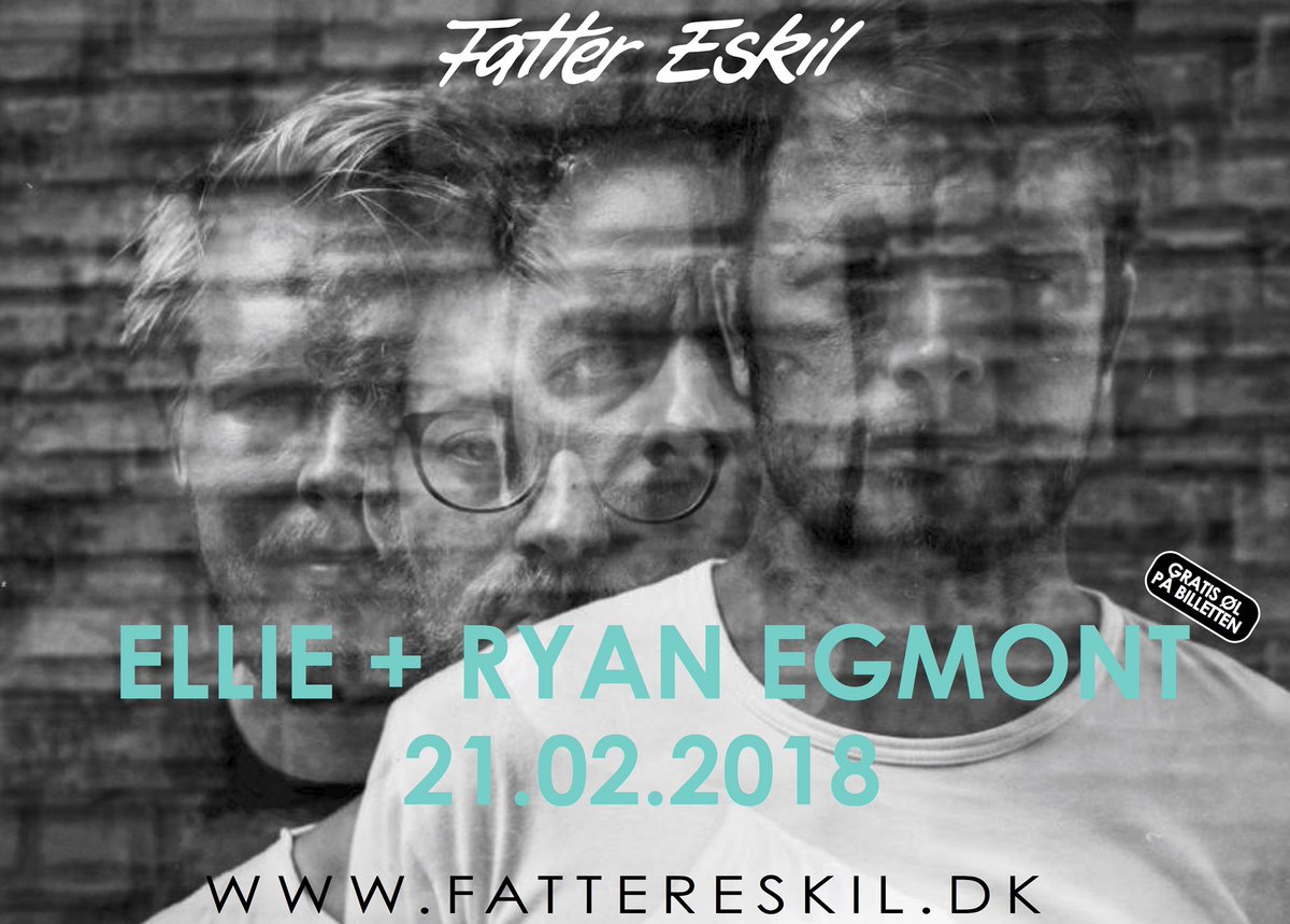 I morgen på ‘fatteren’: Ellie + Ryan Egmont 🔥 Er du tosset, det bliver godt. Event: facebook.com/events/1382726…  #aarhus