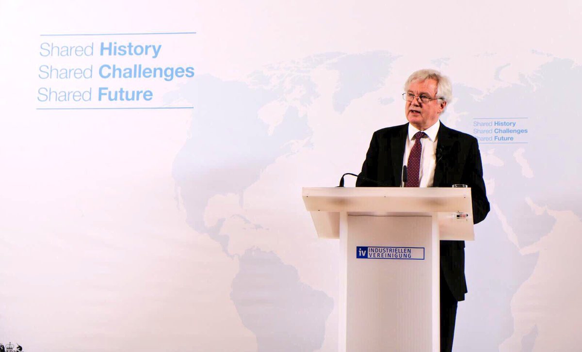 RLeighTurner's tweet photo. .@DavidDavisMP speaking earlier at Industriellenvereinigung in Vienna on future relationship between UK and EU including “race to the top” on standards and fair competition @DExEUgov https://t.co/L28AzuJkvX