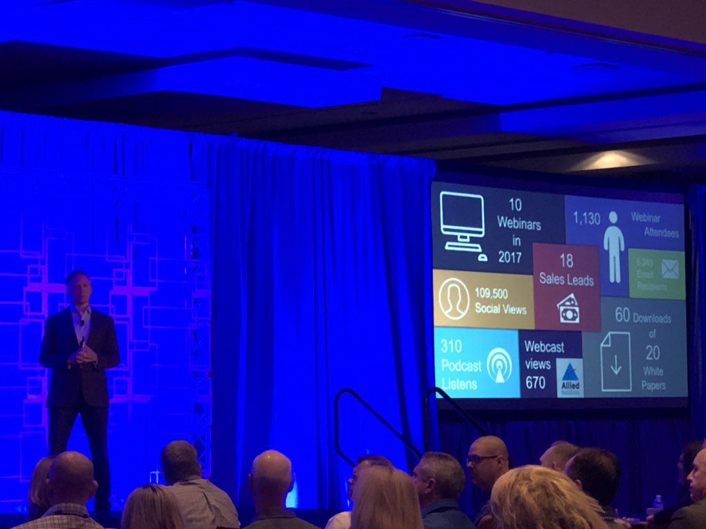 malloryblayne_'s tweet photo. Revvin’ it up at @alliedsolutions National Sales Meeting. Feels good when your EVP &amp; CMO wraps up his opening presentation with the lead gen success of our digital marketing strategy &amp; the website we launched just in December! 🙌 #RevItUp https://t.co/iMIRC6Hk8U