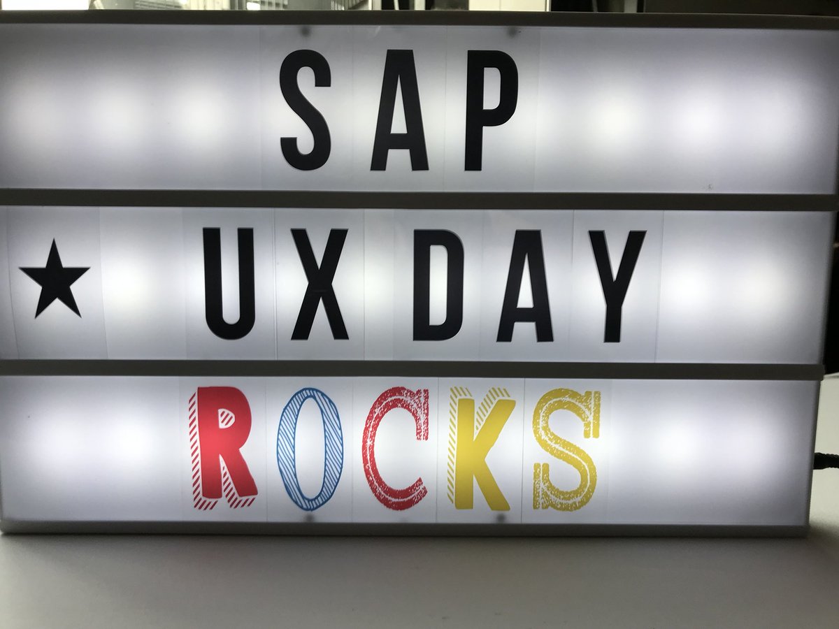 SebsHawaii's tweet image. Proud to be at SAP‘s UX Day #SAPDesign #uxdesign #DesignDrivenCompany
thanks @MaricelCabahug