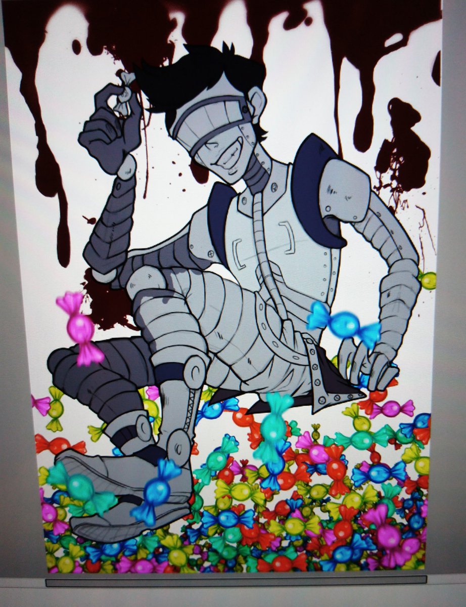 reddopasta's tweet photo. Another piece I have drawn this week but haven't uploaded here!
Candy Cadet!
A humanoid version of our beloved #FNAF6 storyteller!
Design by wheatu on tumblr <3
Art by me!
#fivenightsatfreddys #FNAF https://t.co/QLkjIwZ8Fb