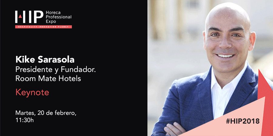 expohip's tweet photo. Presidente y Fundador de Room Mate Hotels, @SarasolaKike compartirá su experiencia en HotelTrends de #HIP2018 hoy a las 11.30h! ¿Te lo vas a perder? https://t.co/7zm0V71bQA https://t.co/4mLFHZ3PQr