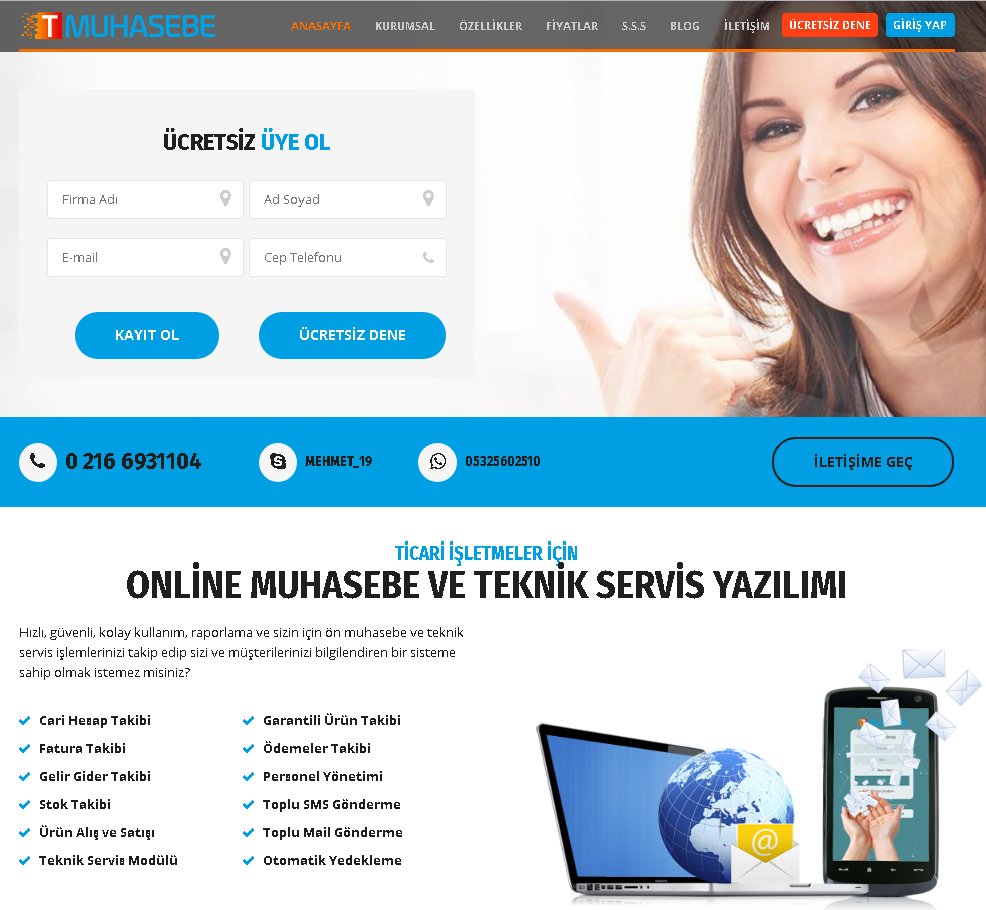 MUHASEBE VE TEKNİK SERVİS YAZILIMI
İster Muhasebe, İster Teknik Servis Programı.Her ikisini aynı andan kullanabilirsiniz.
Sınırsız özellikte ve ömür boyu lisans ile hizmetinizde.
Ücretsiz test: tmuhasebe.com 
#muhasebe #sms #teknik #servis #smmm #sgk #mbt_fa #İstanbul