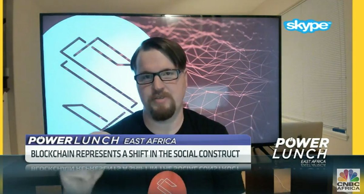cnbcafrica's tweet photo. One gripe I have towards block chain companies is that things are geared towards the extremely technical user  - Justin Tabb (@overridepro), Co-founder &amp; CEO of @SubstratumNet speaking to @georgiendirangu &amp; @GaluweroIV on #PLEA410 https://t.co/jtcBAE3oeU