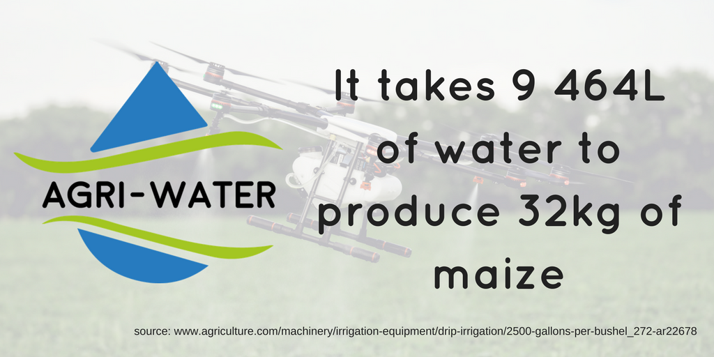 It takes 9 463L of water to produce 32kg of maize?! How can you improve on conventional farming methods? #AgriWater #Watertech #Smartagri buff.ly/2okGFMe