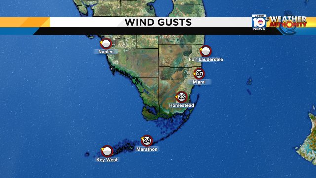 Windy weather continues today! Hold on to your hats!!! Keep it tuned to local10 for more on your forecast. https://t.co/9azlyQ3ssd