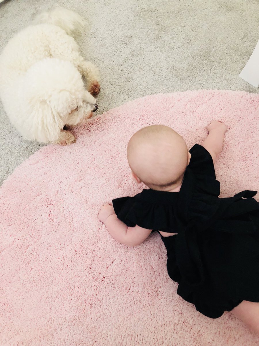 They say never work with children or animals....well here at Chéri Bébé we like to work with both! How cute are these two besties? 😍 
—————————————
100% organic black linen frill romper available online now....link in bio 👌🏻

#LoveYourPetDay #dog #babies #cheribebeuk