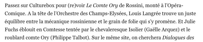 OrchestCElysees's tweet photo. #Concert s à la demande, l'actu #VOD de @Telerama : « Passez sur @Culturebox pour (re)voir Le #ComteOry de Rossini, monté à l’@Opera_Comique ! » : https://t.co/Cq1bcc1zOq … | 📽️ https://t.co/0eqRgs01H2 https://t.co/McgIa6BXUu