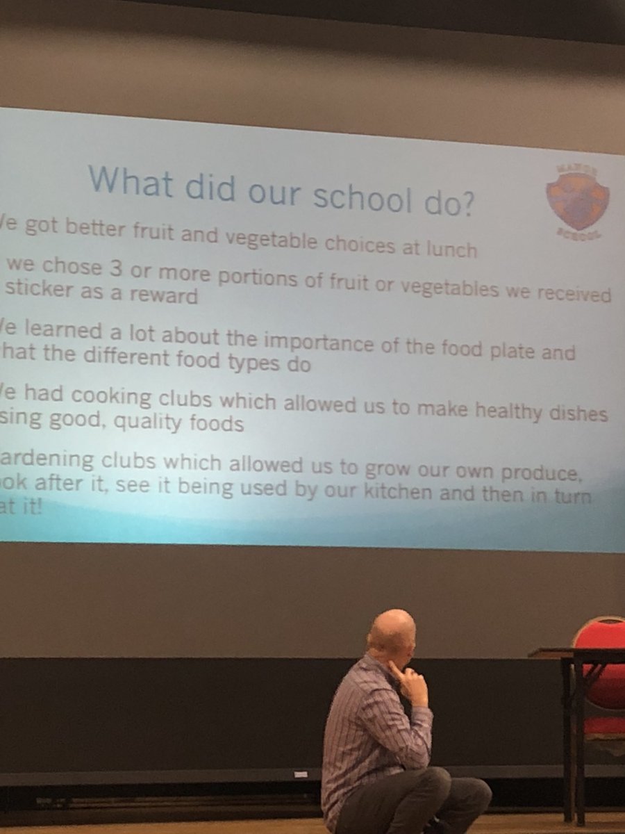 Hearing from the awesome students from Manor Longbridge and Manor Juniors who won 2 gold awards for #oralhealth and #HealthyEating #workinginpartnership #healthyschools