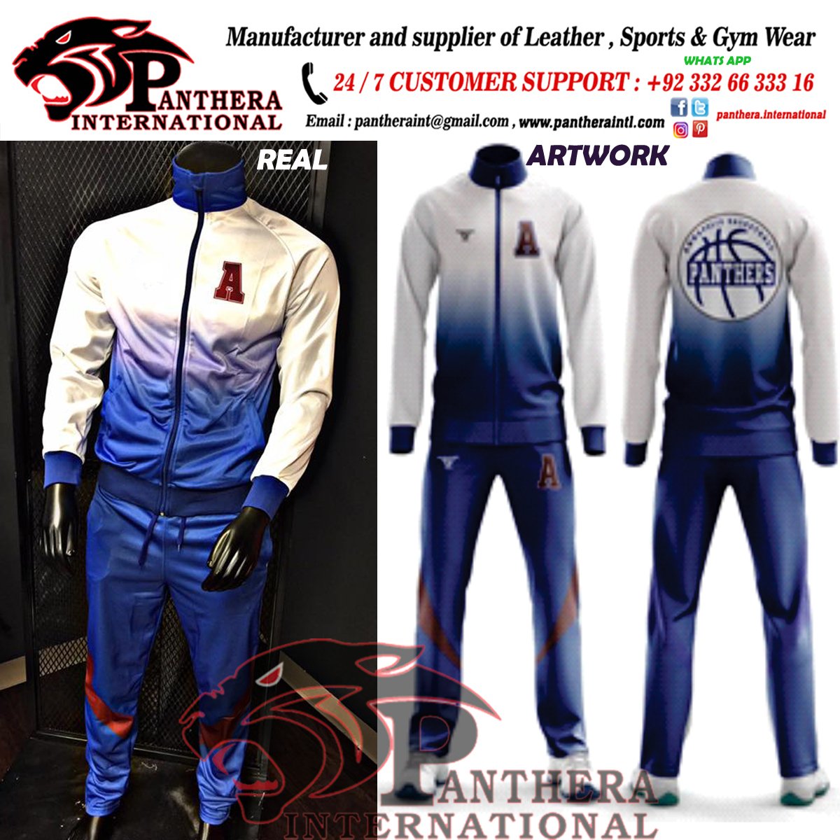 pantheraint's tweet photo. Get fully sublimated tracksuit for your team . 
#price 39 US$  MOQ = 50 Suit 
for more info https://t.co/2wdLVvPnZ1 
#sportswear  #pantherainternational #custommade #SportsRoadhouse https://t.co/Hbq1YZJIVf