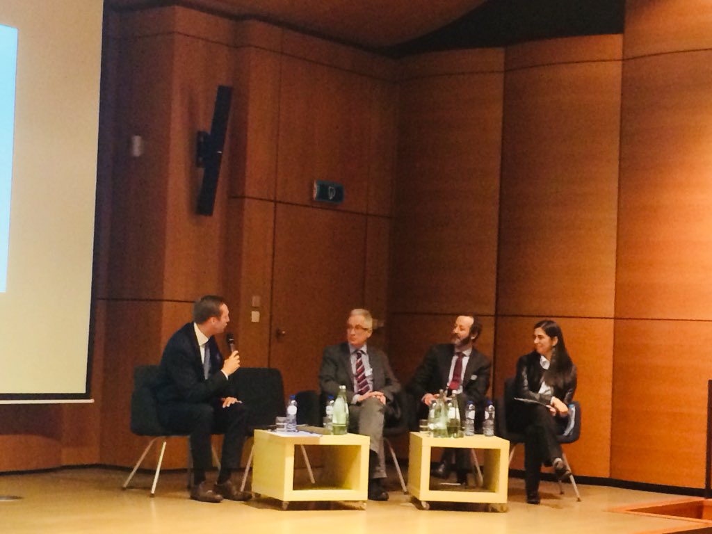 Ronald De Bruin, Director COST Association leads lively panel discussion on ageing policy and social exclusion with Prof Kieran Walsh, #ROSENet COST Action Chair, Joe Larragy <a href="/MaynoothUni/">Maynooth University</a> and Ana Carla Pereira, European Commission <a href="/anacarla1975/">Ana Carla Pereira</a>