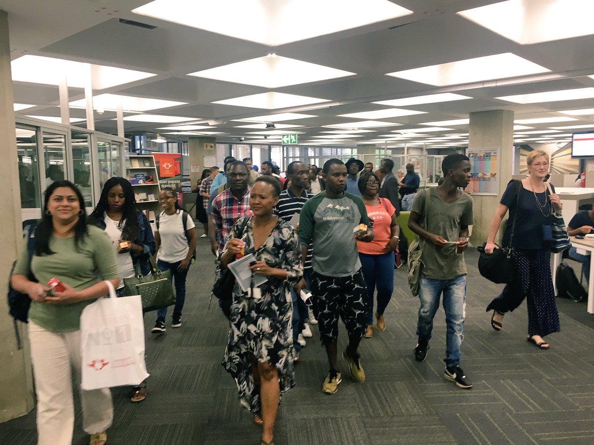 UJLibrary's tweet photo. #UJ Postgraduate Open Day at #APK campus. After the presentations the postgrad students were given a tour to the #UJLibrary #ResearchCommons space https://t.co/mWaRpkt21S