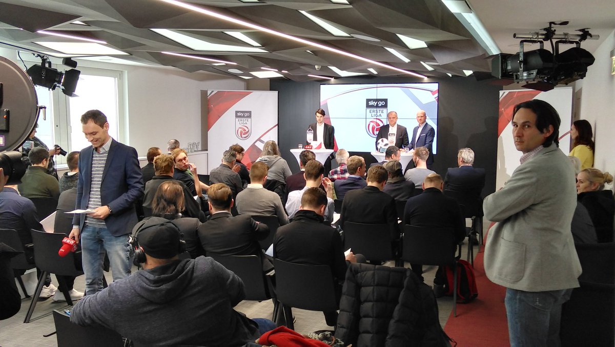 Auftakt-PK der Sky Go Erste Liga der <a href="/OEFBL/">Fußball-Bundesliga</a> im APA-Pressezentrum