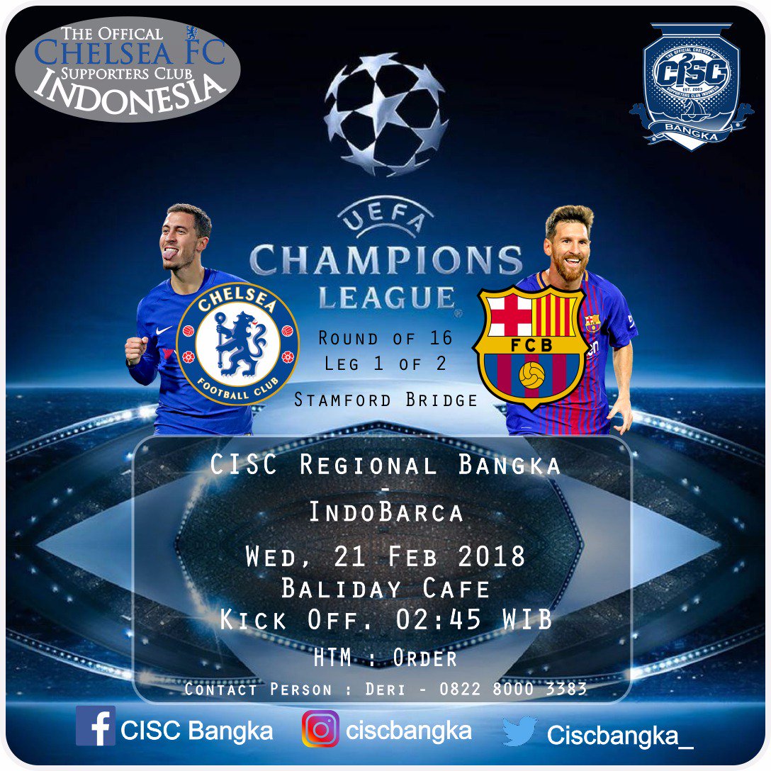 CISCbangka_'s tweet photo. UCL IS BACK!!.
#Nobar #CiscBangka #ChelseaIndo #CiscSumatera #Bangka @chelseaindo @ChelseaFC @chelseafc_indo @CISCsumatera https://t.co/lqimKHFVqS