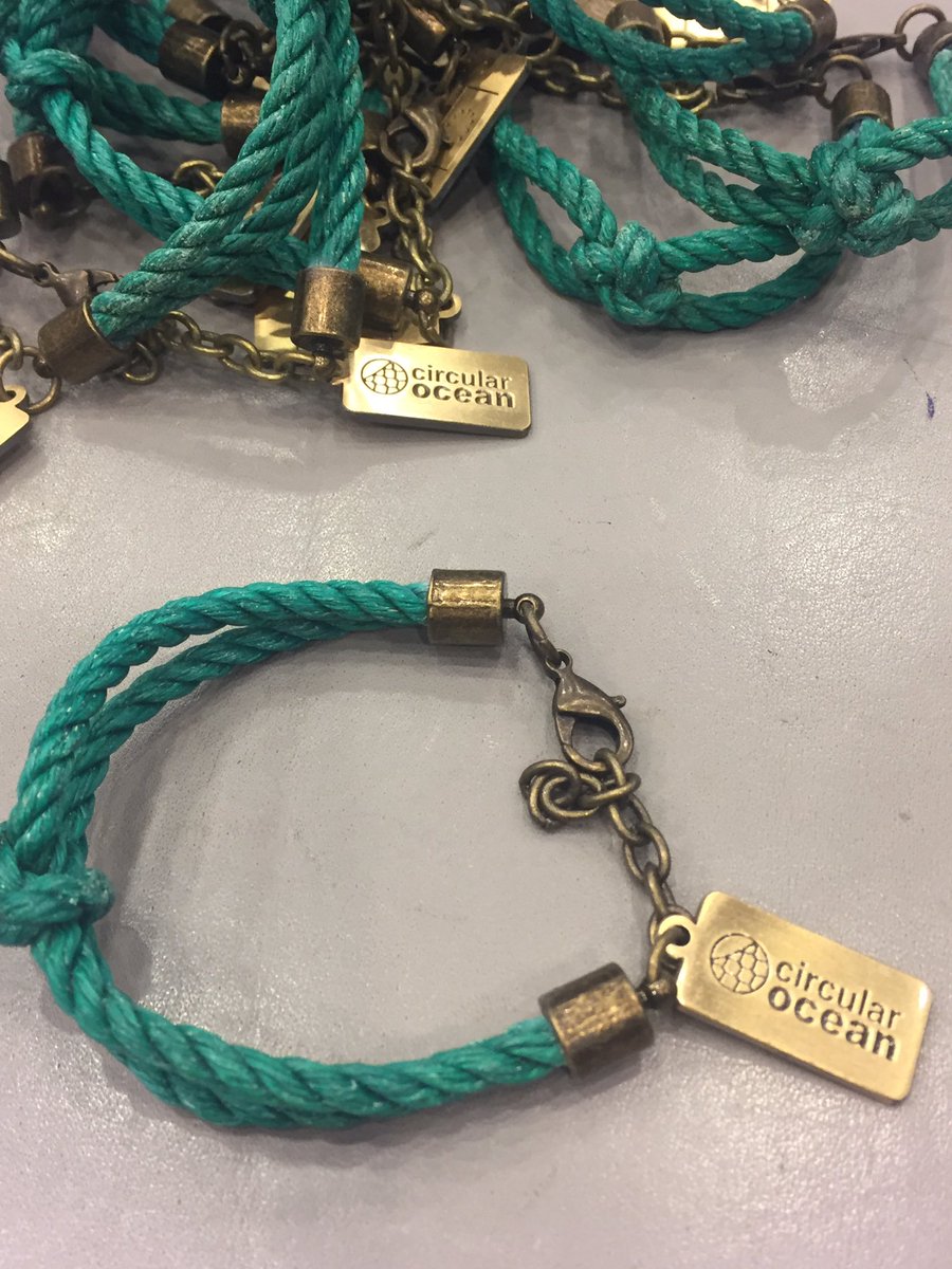CircularOcean's tweet photo. Limited number of @CircularOcean bracelets made from #fishingnets available at #CEstakeholderEU #circulareconomy in action #EUIndustryDay https://t.co/2q4FVo9kNm