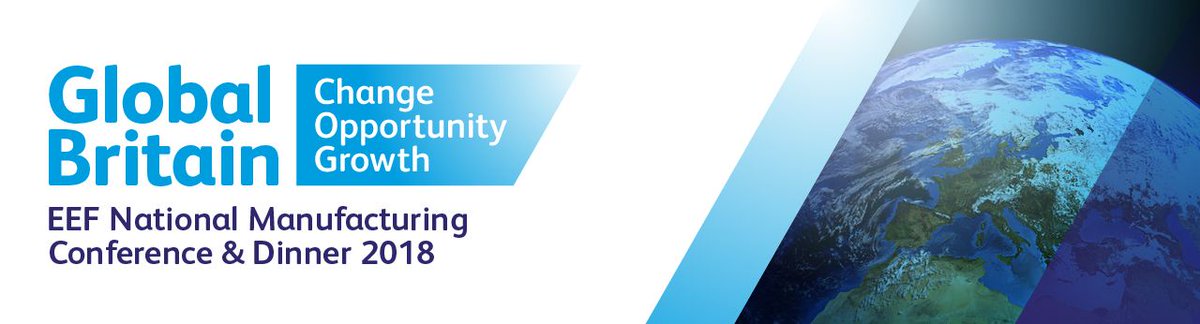 Watch @EEF_Insights National Manufacturing Conference live (buff.ly/2GvDwki): Smart Energy Revolution workshop at 10:45 and Support and Sustain your Post-Brexit Workforce at 14:50 buff.ly/2GvDFUS #EEF2018