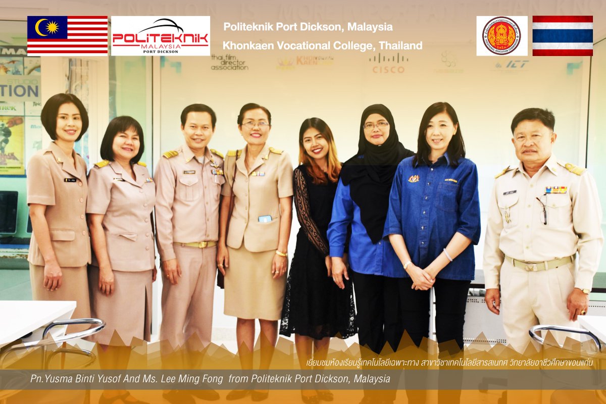 kruded's tweet image. Pn.Yusma Binti Yusof And Ms. Lee Ming Fong from Politeknik Port Dickson, Malaysia mock audit APACC และเยี่ยมชมห้องเรียนรู้เทคโนโลยีเฉพาะทาง สาขาวิชาเทคโนโลยีสารสเนทศ วิทยาลัยอาชีวศึกษาขอนแก่น 19 กุมภาพันธ์ 2561 polipd.edu.my