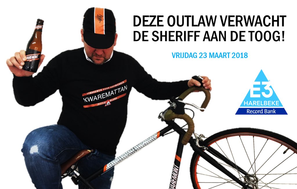 Welke sheriff neemt op 23/3 Vlaams Texas over? Outlaw Nico the Kid verwacht hem aan de toog! Tom Bandidas, pas maar op! 🎖🍻🚴🏼‍♂️ #kwaremoment #RBE3H #kwaremattan