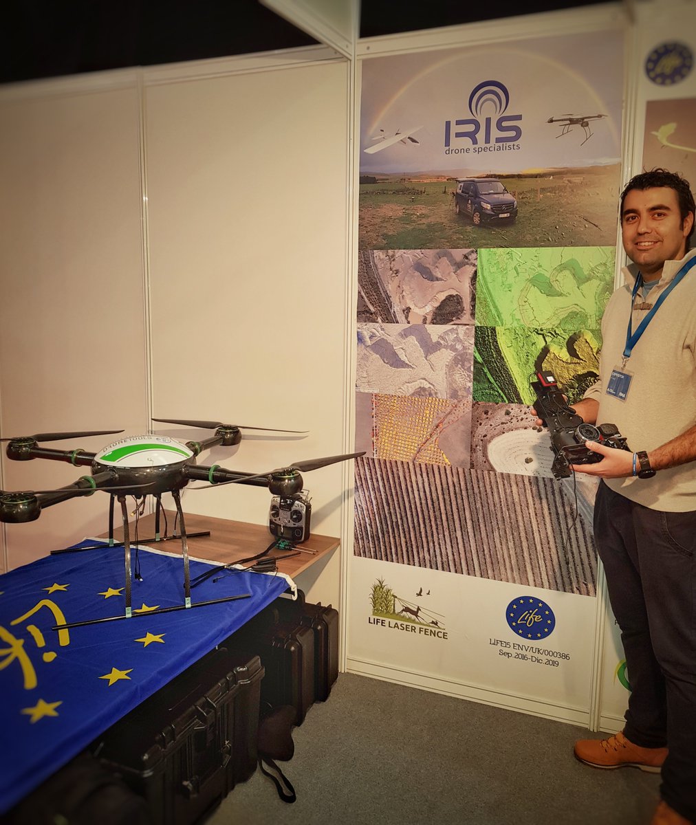 IRIS_UAV's tweet photo. @LIFEprogramme #LaserFence IRIS presenta el proyecto LIFE LASER FENCE en la FIMA de Zaragoza // IRIS presents the LIFE LASER FENCE project at the FIMA in Zaragoza @fima_agricola https://t.co/eaSLFrOXaB