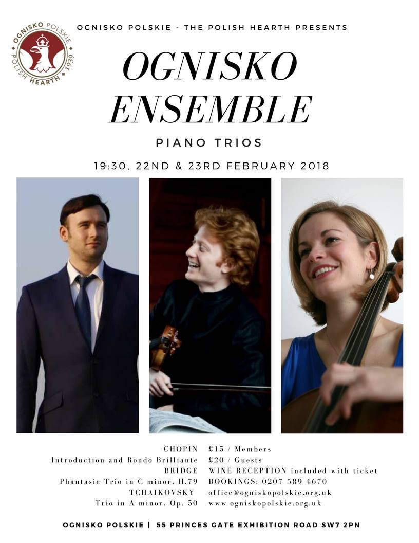 22 &amp; 23 Lutego 2018r - Zapraszamy na koncert! <a href="/OgniskoEnsemble/">Ognisko Ensemble</a> #chopin #bridge #tchaikovsky 
Bilety;
ogniskopolskie.org.uk/events/ognisko…
#PL100