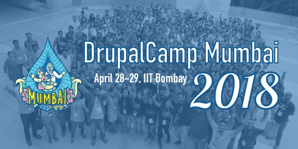 Announcing DrupalCamp Mumbai 2018! Be a part of an awesome community! Register now 2018.drupalmumbai.org/user/register

More information about the event: 2018.drupalmumbai.org/news/dcm2018 #drupal #dcm2018 <a href="/drupal_camps/">drupal_camps</a> <a href="/drupalassoc/">Drupal Association</a>