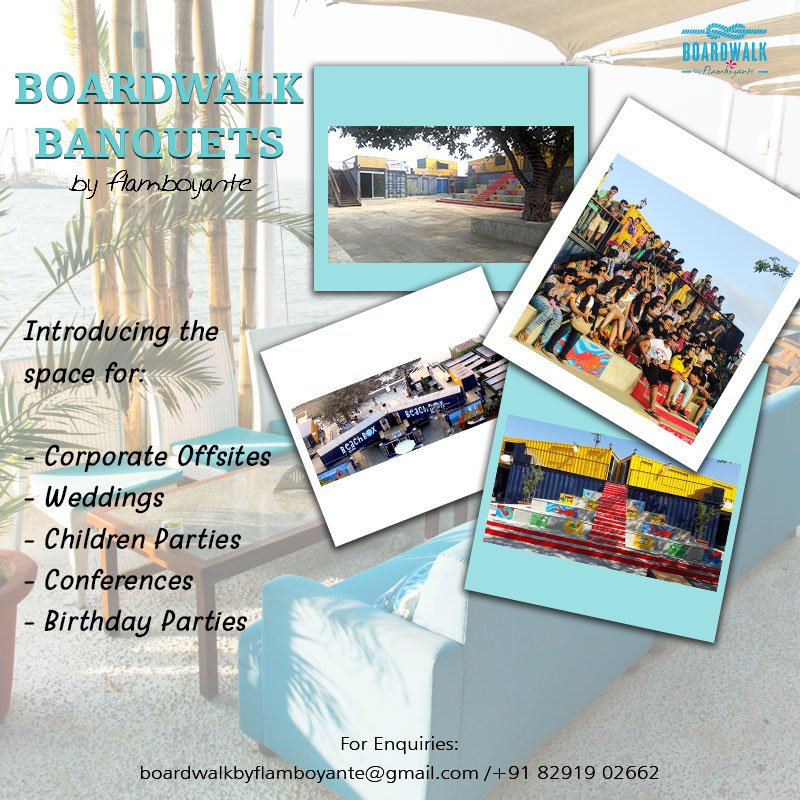 boardwalkbyflam's tweet photo. The best memories are made at Boardwalk Banquets by Flamboyante!

Be it any occasion, we are here to make it memorable!

#Boardwalk #BoardwalkByFlamboyante #Mandwaport #Alibaug #Mandwa #Banquets #NowOpen #CallNow #BookNow #Memories https://t.co/15dhu6RyPN