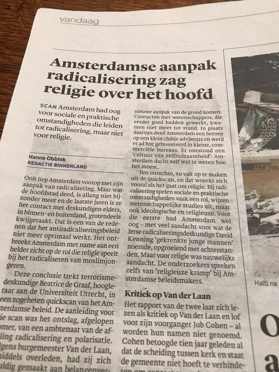 Aandacht voor en kennis van religie hard nodig voor goed overheidsbeleid.