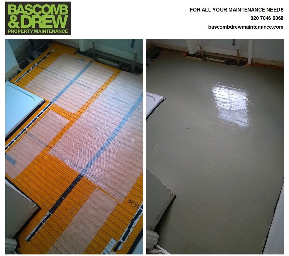 BascombDrew's tweet image. New bathroom #underfloorheatinginstallation -before and after #latex.

#property #maintenance #London #NottingHill #bathroom #refurbishment